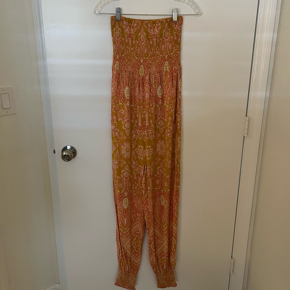 Free People Strapless Jumpsuit